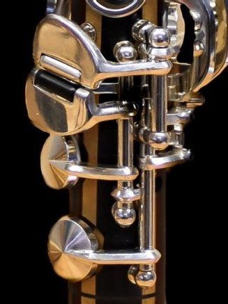 Detailaufnahme einer Klarinette