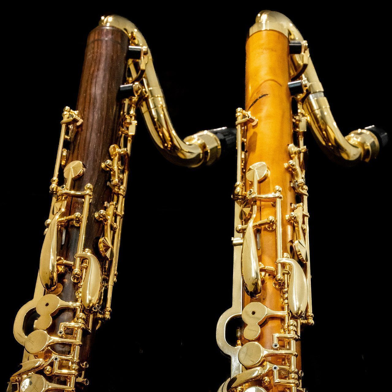 Zwei Bassetthörner nebeneinander