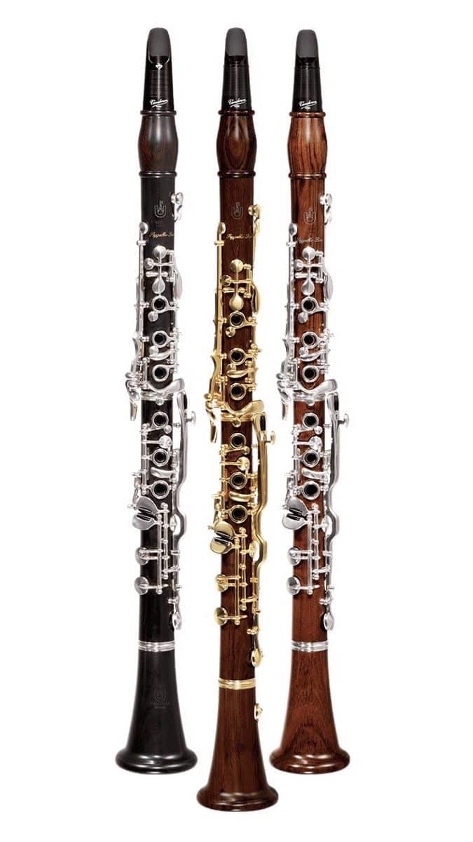 Drei Klarinetten nebeneinander