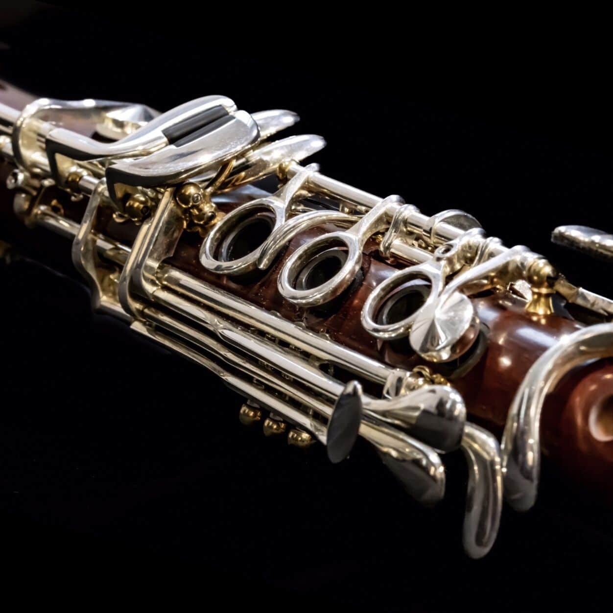 Detailaufnahme einer Klarinette